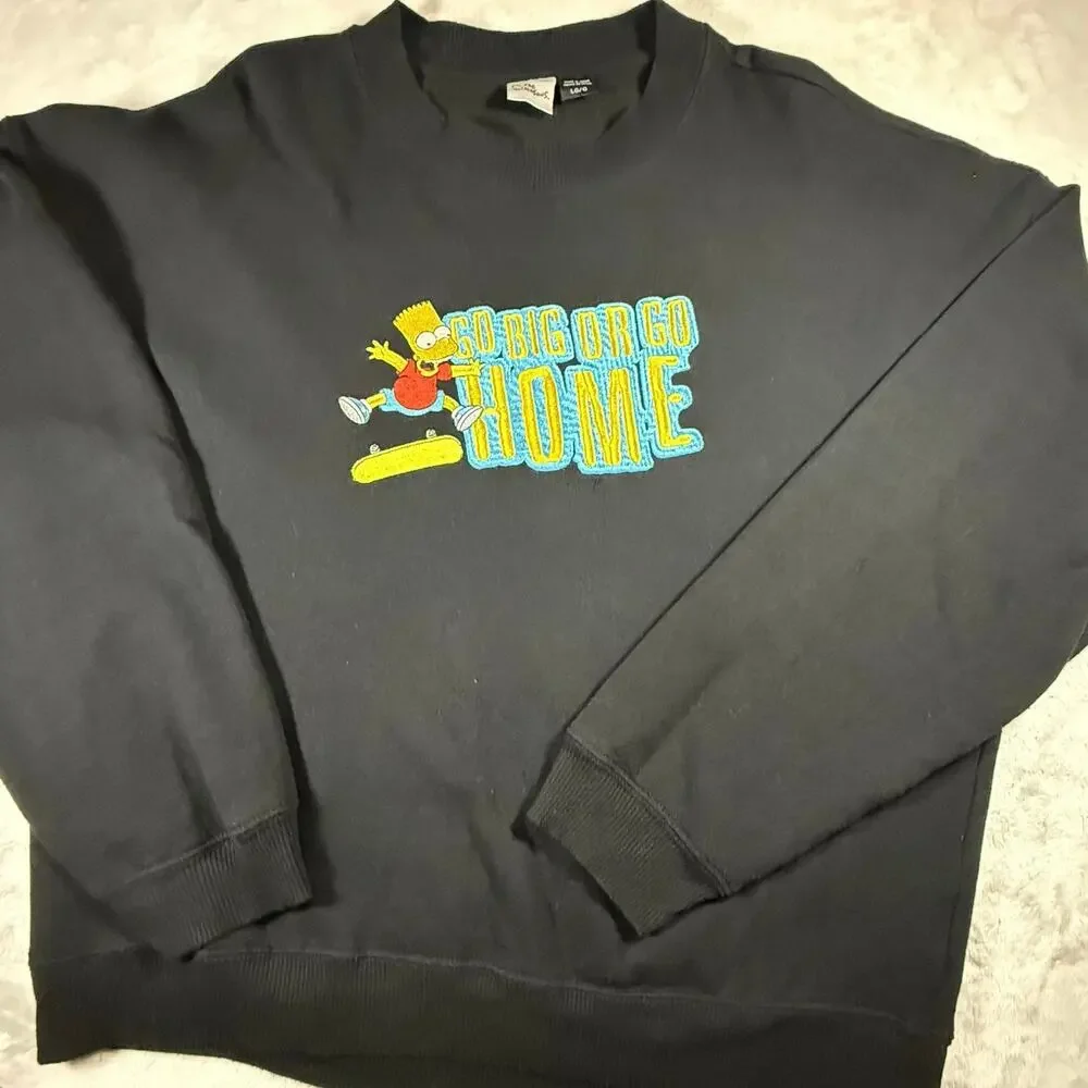 The Simpsons go big or go home long sleeve sweater#streetwear #Y2K#VintageShips
